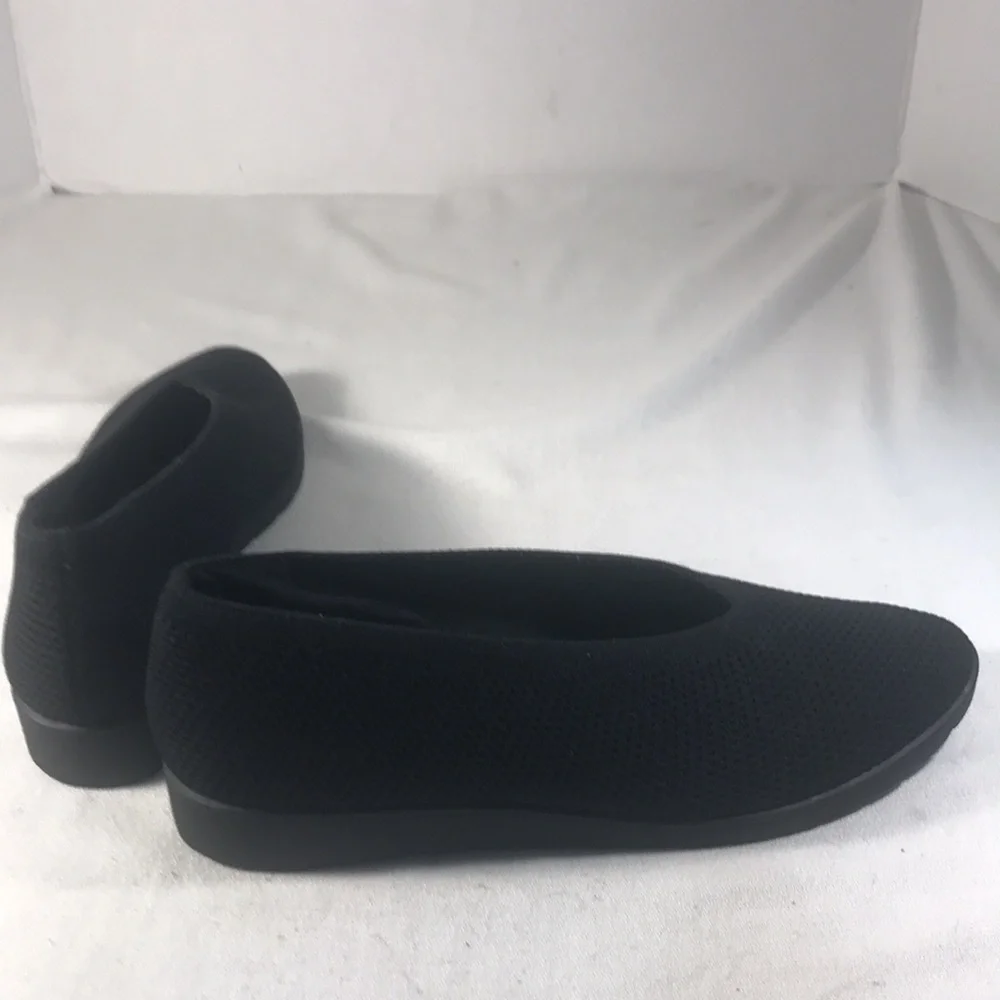 Eileen Fisher Women’s Black Heaven Knit Wedge Ballet Slip-On Flats Size 10